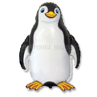 Шар фигура Счастливый пингвин черный
