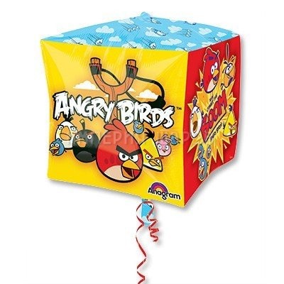 Шар 3D КУБ 15" Angry Birds