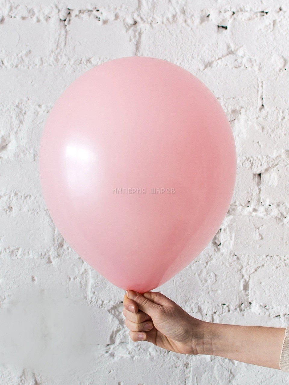 Латексный шарик нежно-розовый матовый