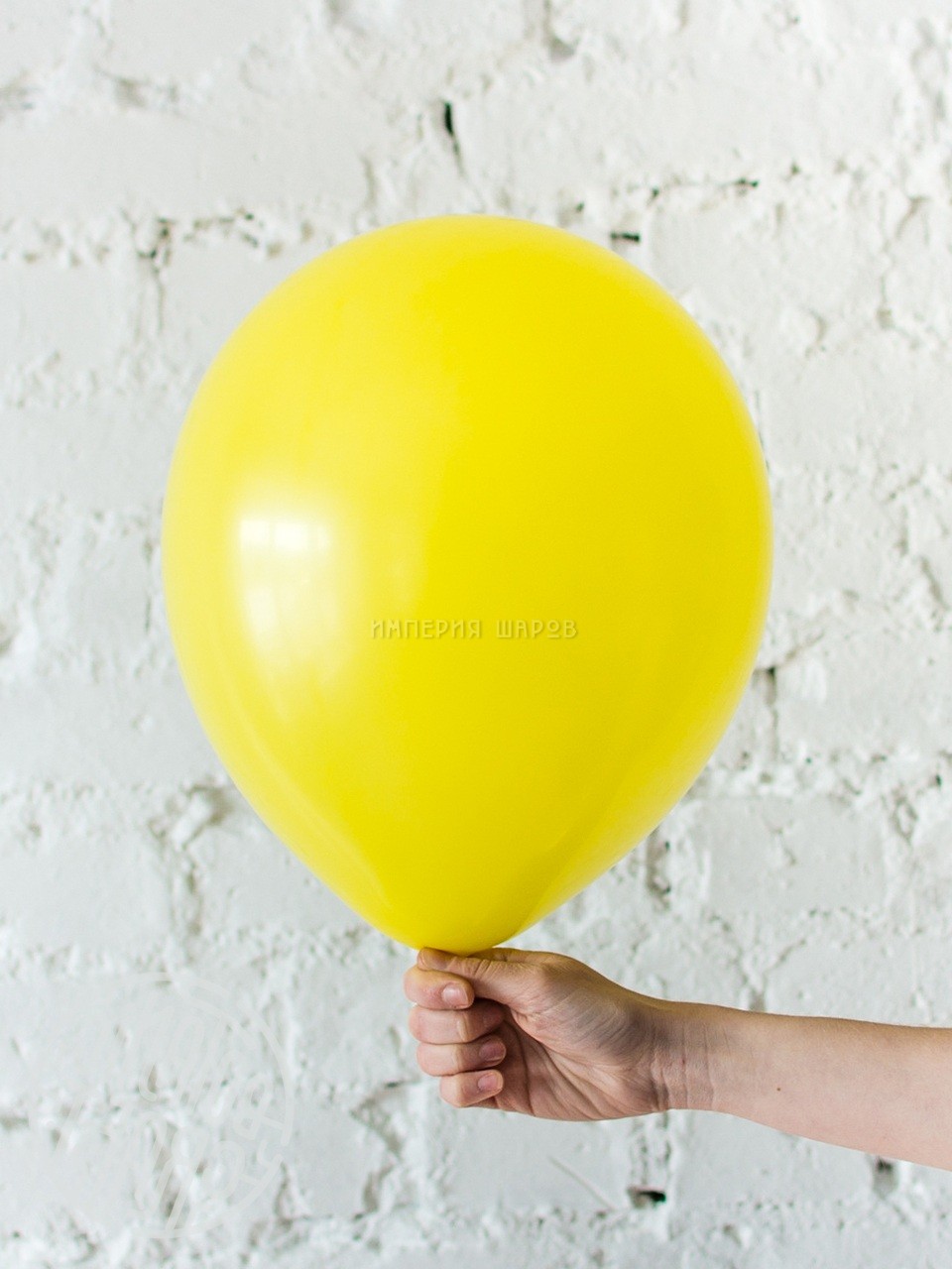Гелиевый шарик жёлтый матовый