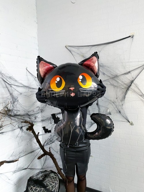 Шар фигура Черный кот