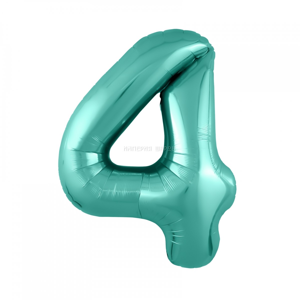 Шар фигура Цифра 4 Slim Бискайский зеленый